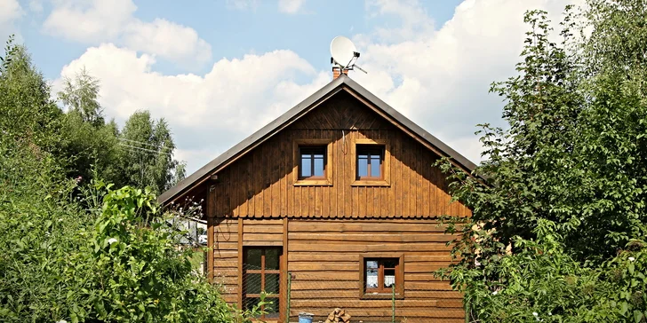 Pronájem luxusní chalupy v Jizerských horách na 4 dny