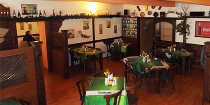 50% sleva na konzumaci v Restauraci U Huberta