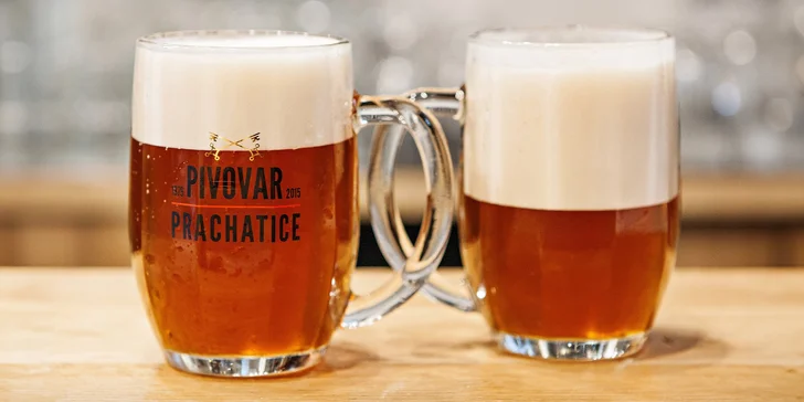 Páteční prohlídka Pivovaru Prachatice s ochutnávkou pro 1–4 osoby