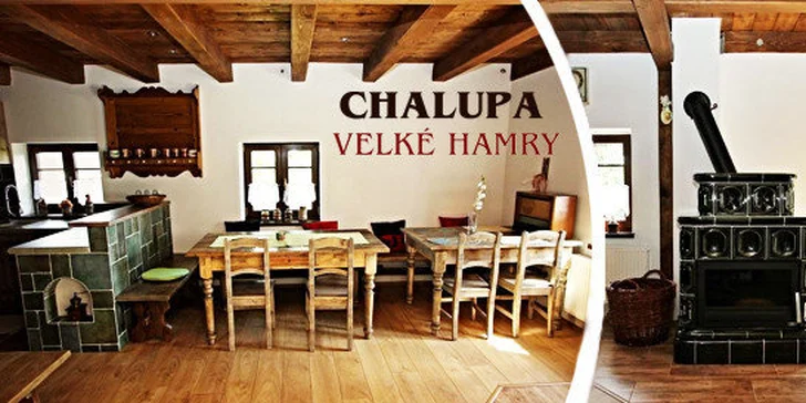 Pronájem luxusní chalupy v Jizerských horách na 4 dny