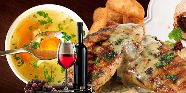 Valentýnské menu pro dva v restauraci U Jelena