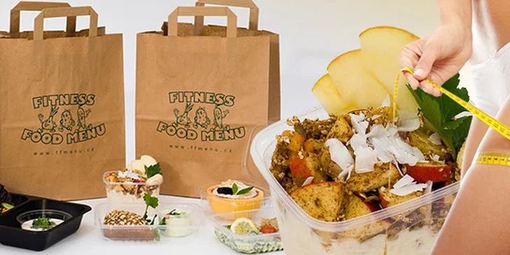 5denní Fitness food menu včetně dopravy až domů