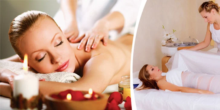 90 minut rozmazlování: relaxační balíček s masážemi a zábaly