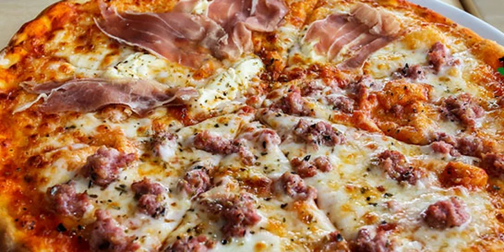 Slevový voucher na skvělou 45cm pizzu s sebou