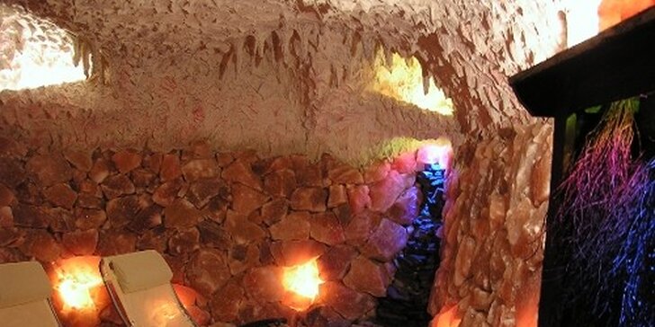 45minutový elixír zdraví v solné jeskyni v Lipkách