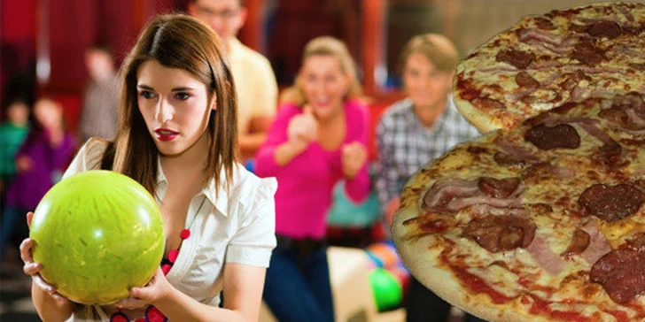 Bowling až pro 8 osob a výborná pizza