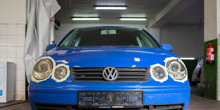 Rozdiel medzi vylešteným a nevylešteným svetlometom bije do očí.