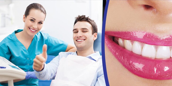 Dentální hygiena včetně pískování od zubního lékaře na klinice Ugorix Dent