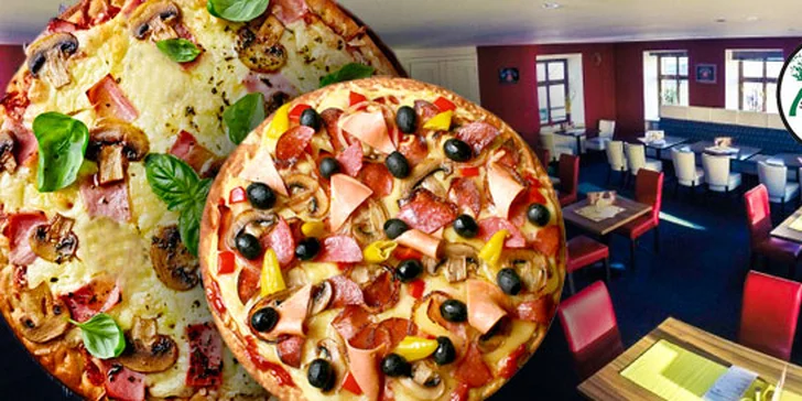 Dvě libovolné křupavé pizzy dle výběru