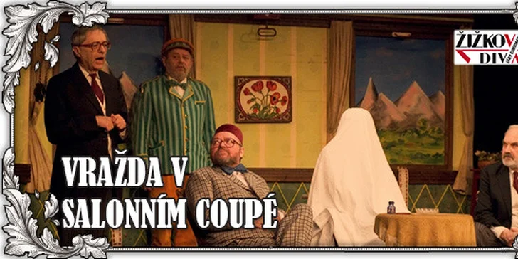 Exklusivní vstupenka na Vraždu v salónním coupé v divadle Járy Cimrmana