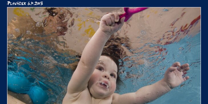 Tři lekce plavání rodičů s dětmi od 6 měsíců do 2 let