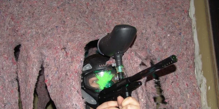 2 hodiny indoor paintballu na Václavském náměstí
