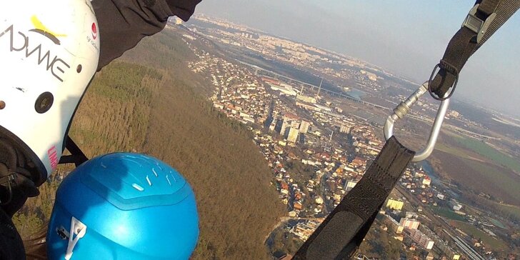 Tandemové paraglidingové lety v okolí Prahy