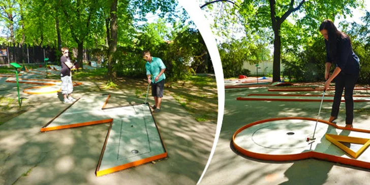 3 či 5 vstupů na minigolf pro jednoho i více hráčů