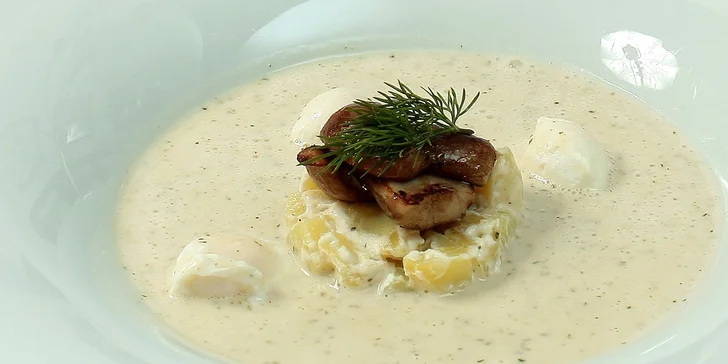Luxusní šestichodové degustační menu pro dva