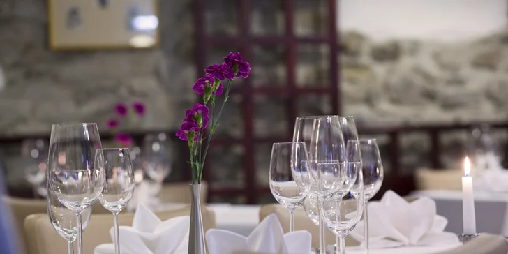 Luxusní šestichodové degustační menu pro dva