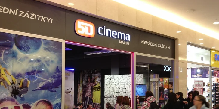 Dvě vstupenky na vybraný film do 5D kina