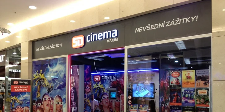 Dvě vstupenky na vybraný film do 5D kina