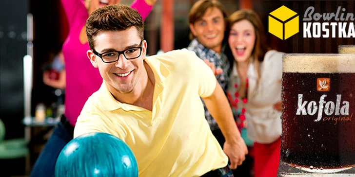 5 hodin hry bowlingu a 5x půllitr piva nebo kofoly