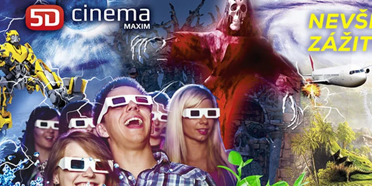 Dvě vstupenky na vybraný film do 5D kina