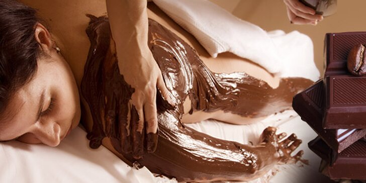 Čokoládová masáž, zábal a peeling NEBO klasická masáž ve stylu lomi lomi. Něžné voňavé pohlazení pro vaši pleť.
