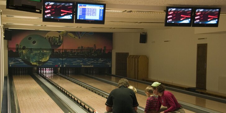 2 hodiny u bowlingové dráhy až pro 6 osob