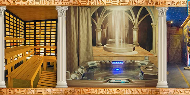 Wellness relax až pro 4 osoby v Egyptském chrámu