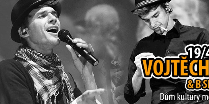 Vstupenka na koncert Vojty Dyka & B Side Bandu. Hudba plná energie, dechberoucí zpěv a nestárnoucí hity!