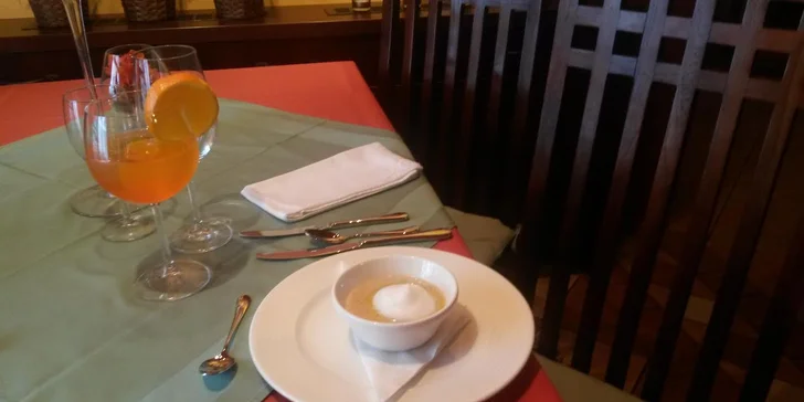 Degustační menu o 4 chodech v Restauraci KORAS