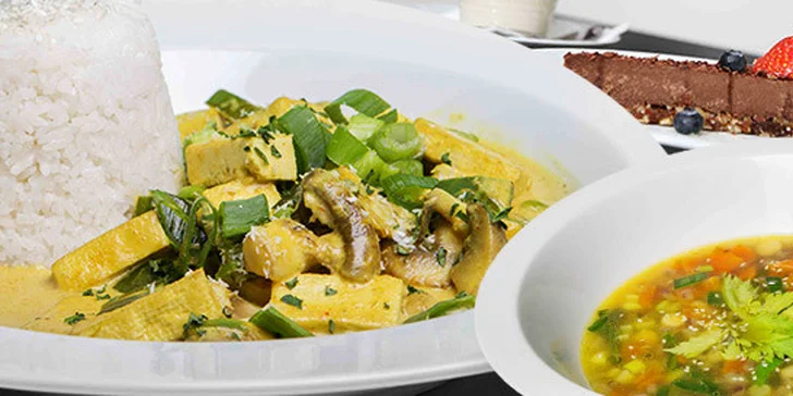 Veganské menu pro dva v restauraci LoVeg