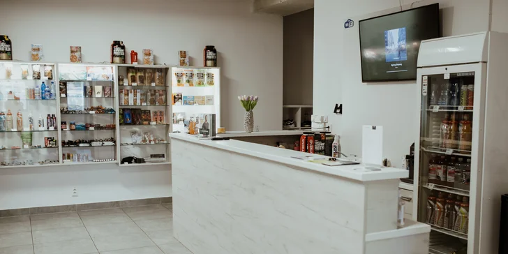 Na recepcii si môžete zakúpiť produkty, ktoré vám pomôžu s vašou premenou