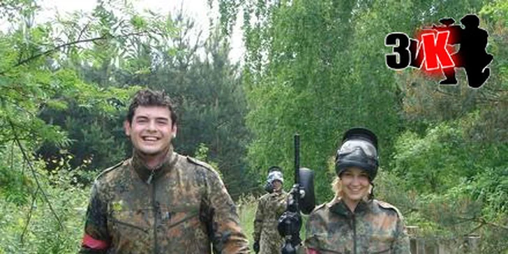 Celodenní paintball na vojenské základně vč. vybavení a 100 kuliček