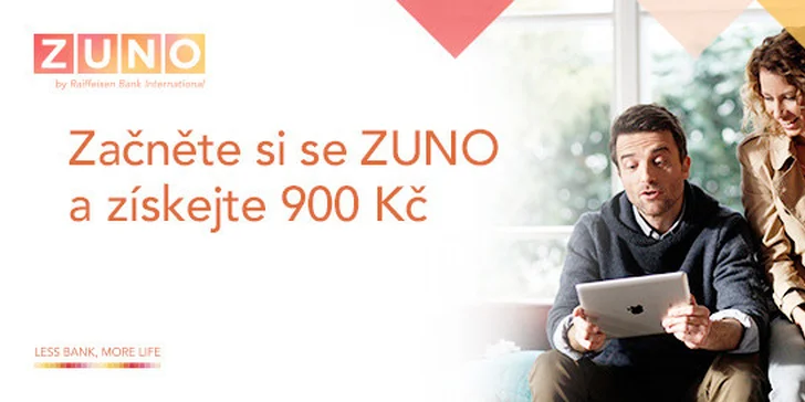 Založte si účet v ZUNO a získejte 900 Kč