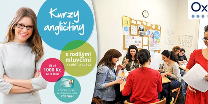 5týdenní jazykové kurzy se školou Oxford Tefl