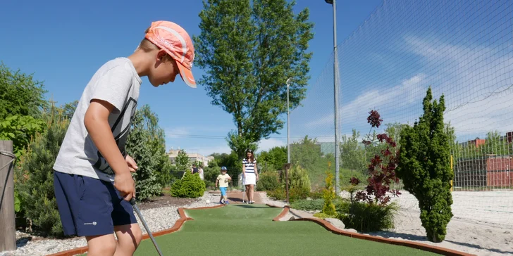 Golfová rodina mama blogerky si to ve Freestyle parku moc užila.