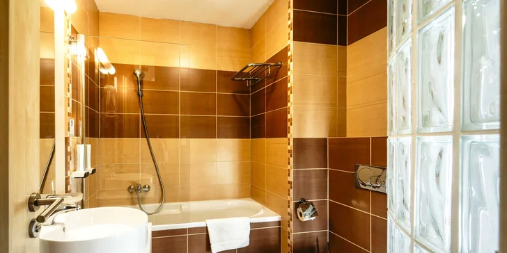 Apartmán Comfort disponuje pohodlnou kúpeľňou.