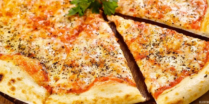 Obří pizza dle vlastního výběru a láhev výborného vína pro dvě osoby