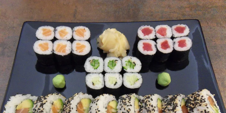 Rozvoz sushi menu z restaurace Sasori