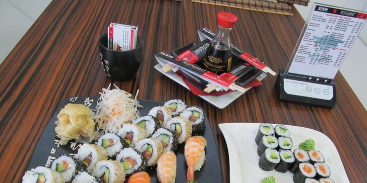 32 kousků sushi z nové japonské restaurace