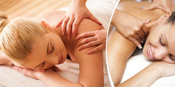 Relaxační masáž zad a šije 60 minut vhodné i pro těhotné ženy