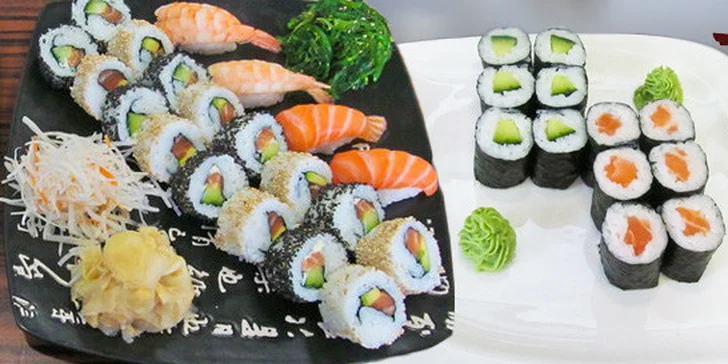 32 kousků sushi z nové japonské restaurace