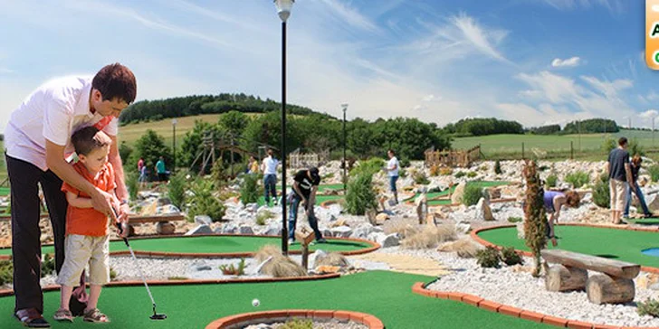 Adventure minigolf pro jednotlivce i celou rodinu