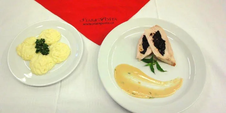 Romantické menu o 4 chodech a při svíčkách