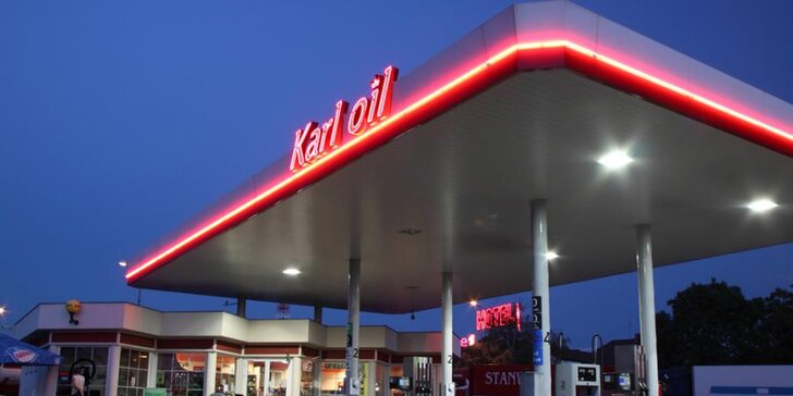 Sleva na benzín a naftu u čerpací stanice Karl oil