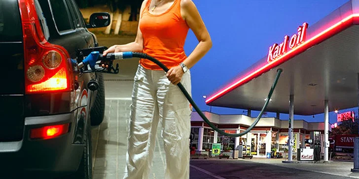 Sleva na benzín a naftu u čerpací stanice Karl oil