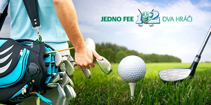 Kupóny na golfová fee pro 2 hráče za cenu 1