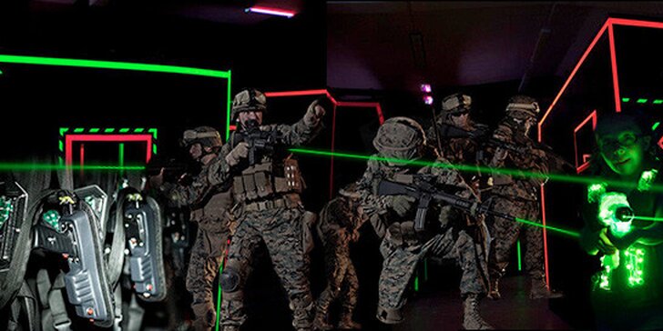 Akční laser game až pro 10 hráčů