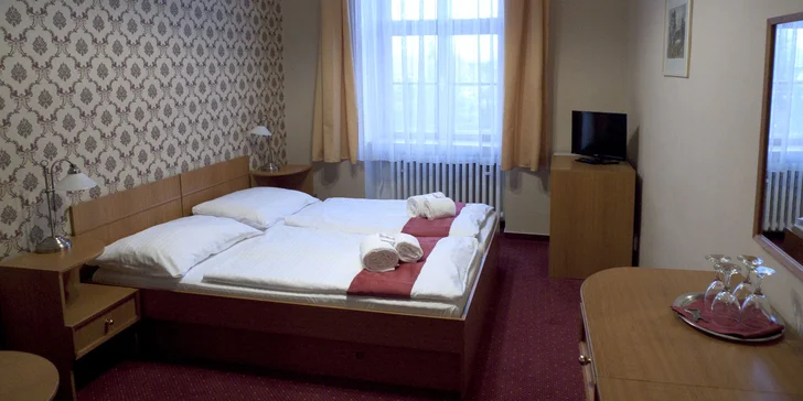 Připravený budete mít dvoulůžkový pokoj. 