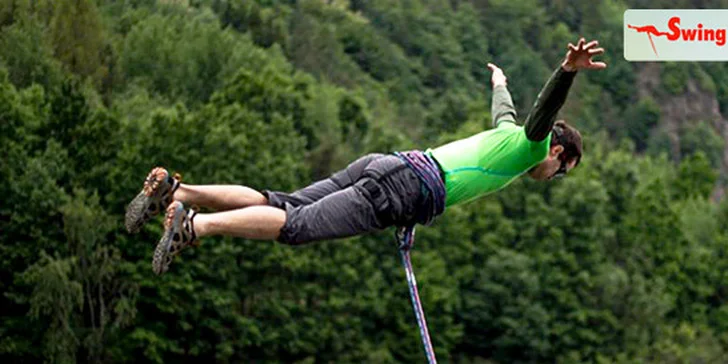 Adrenalinový seskok Swing jump pro 1 nebo 2 osoby