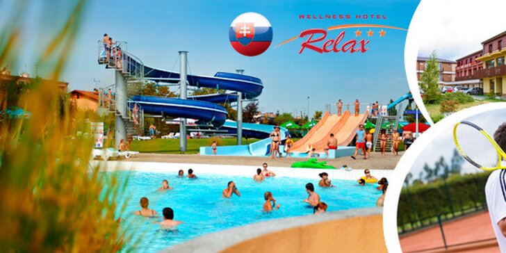 4denní rodinný aquapark & sport pobyt v Hotelu Relax*** na Slunečných jezerech